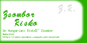 zsombor risko business card